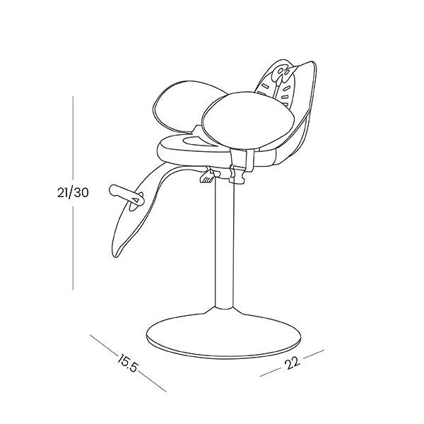 Kids Chair Rory Dimensions