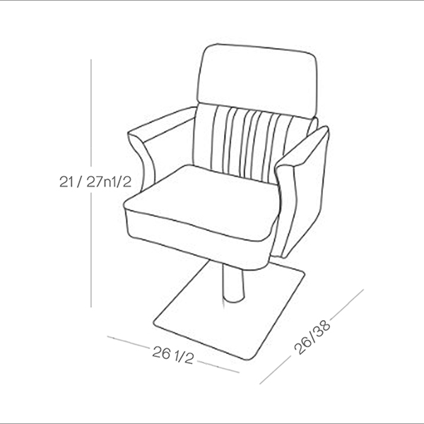 BP FURNITURE RECLINING CHAIR BP-68719 Dimensions