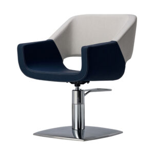 Cutting Chair Astrid angled view with hydraulic base
