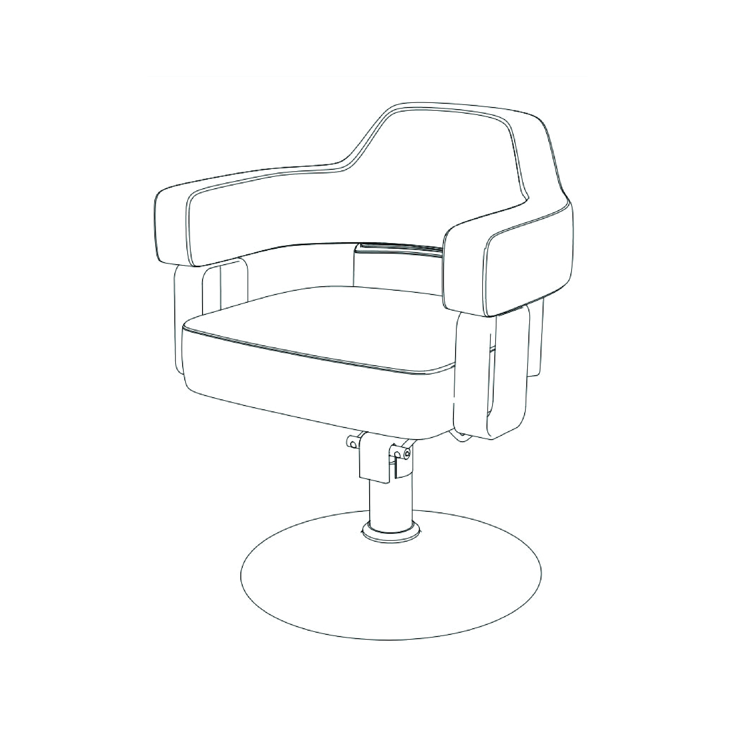 Cutting Chair Mao Technical View